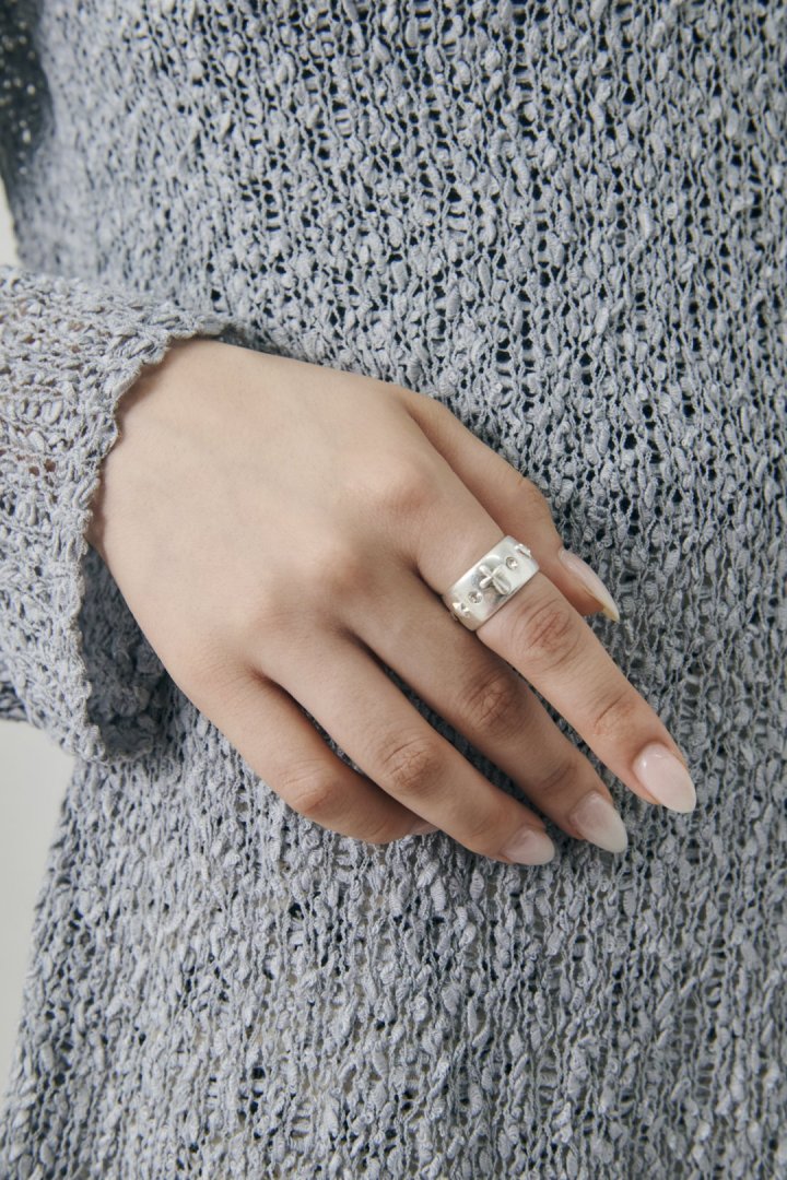 ミックス プチ モチーフ リング