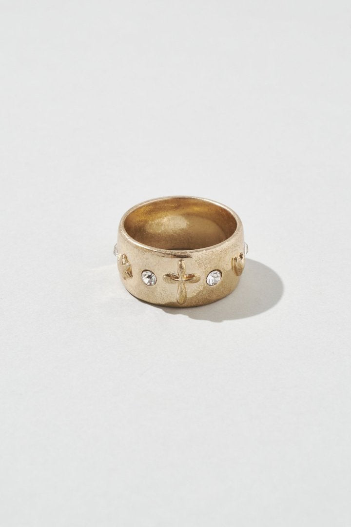 ミックス プチ モチーフ リング