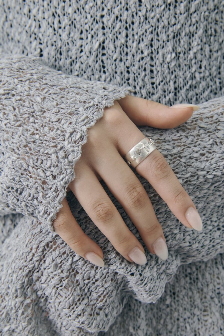 ミックス プチ モチーフ リング