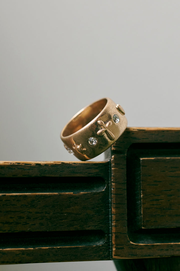 ミックス プチ モチーフ リング