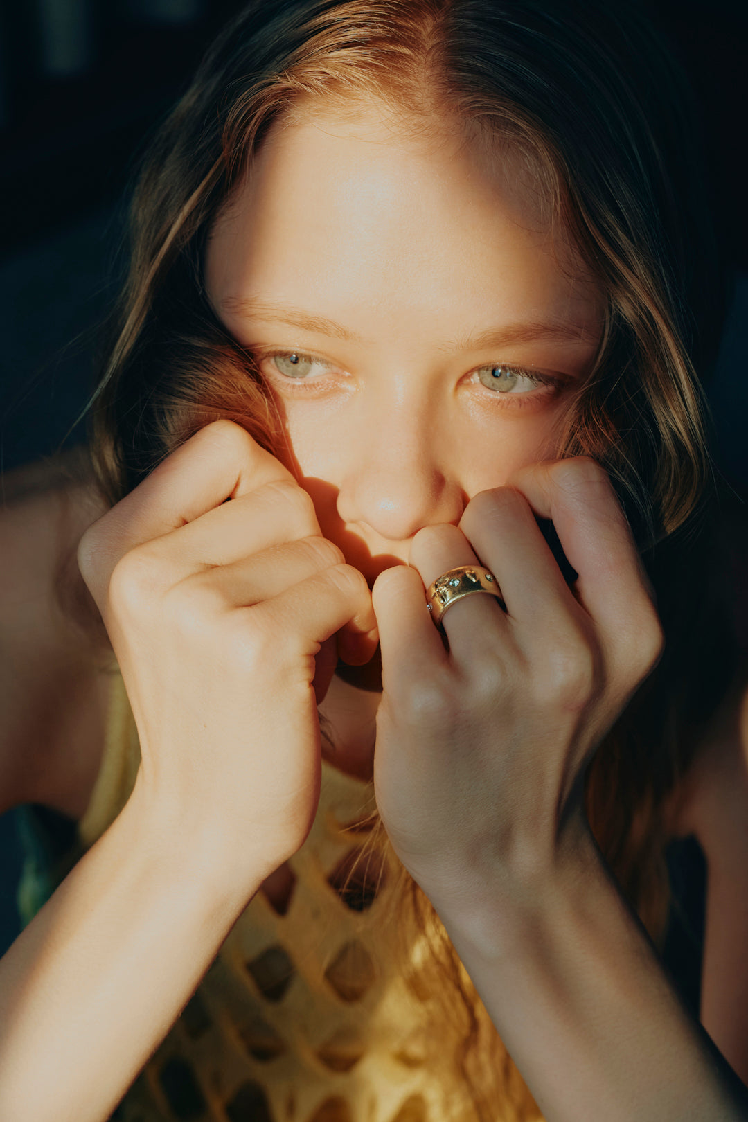 ミックス プチ モチーフ リング