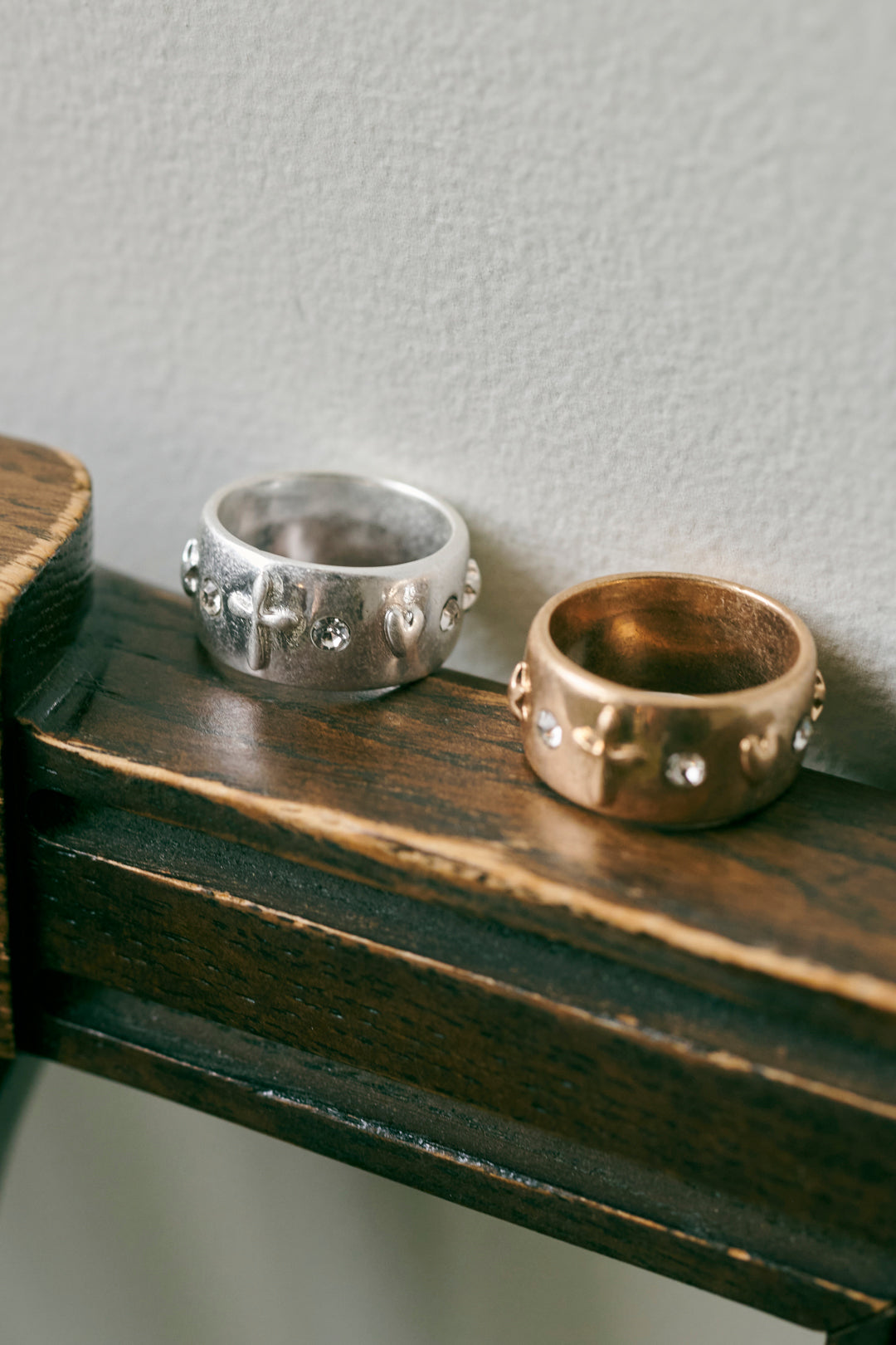 ミックス プチ モチーフ リング