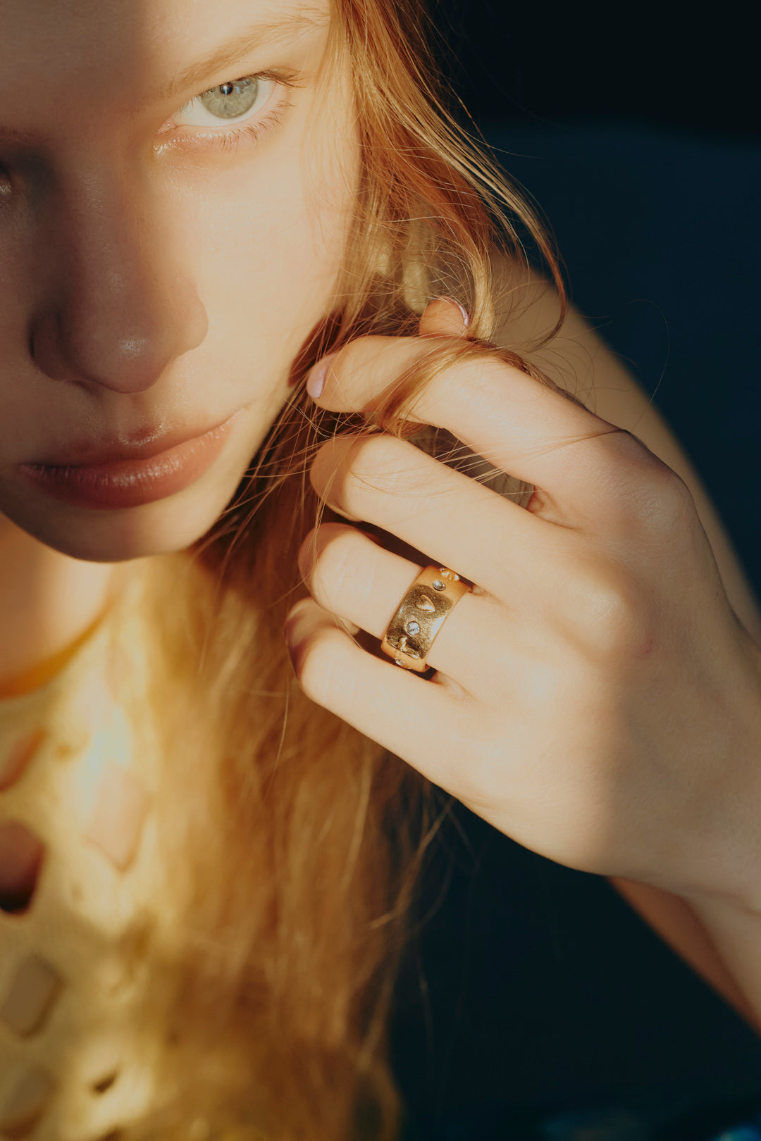 ミックス プチ モチーフ リング