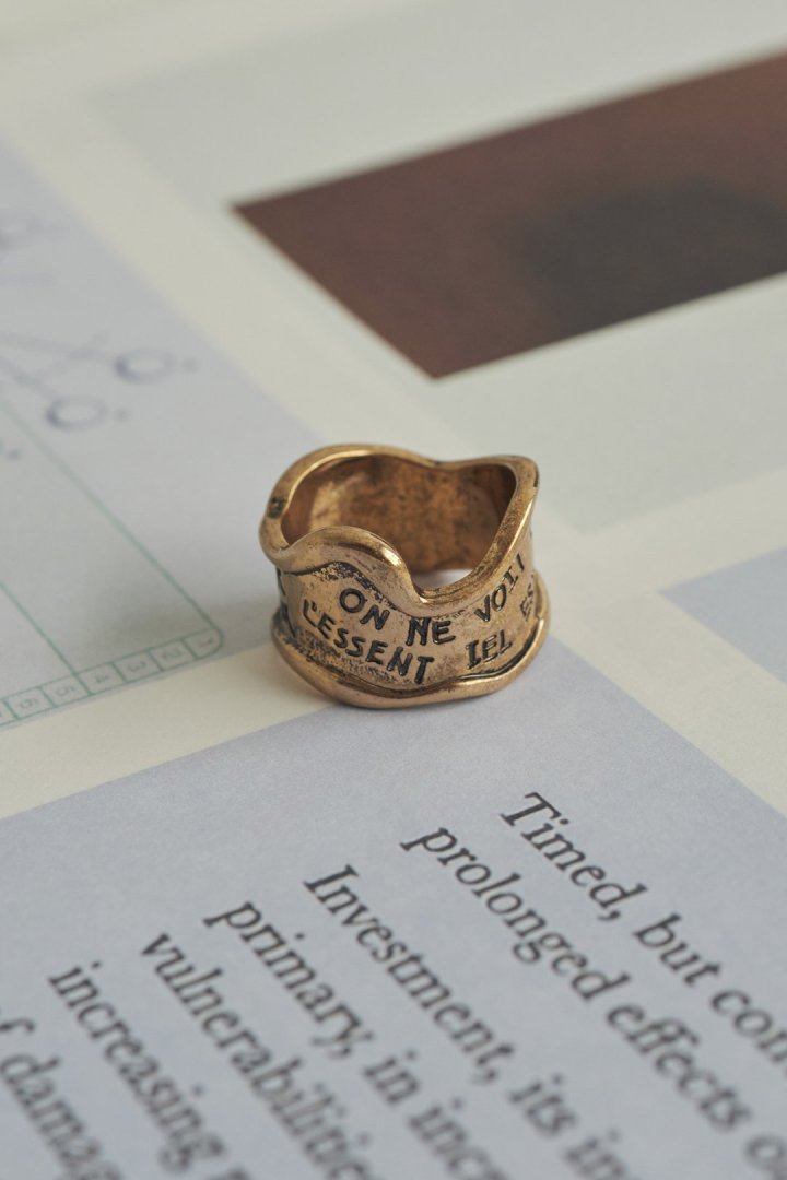 レタリング ワイド リング