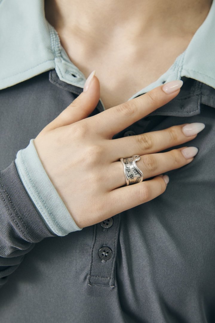 レタリング ワイド リング