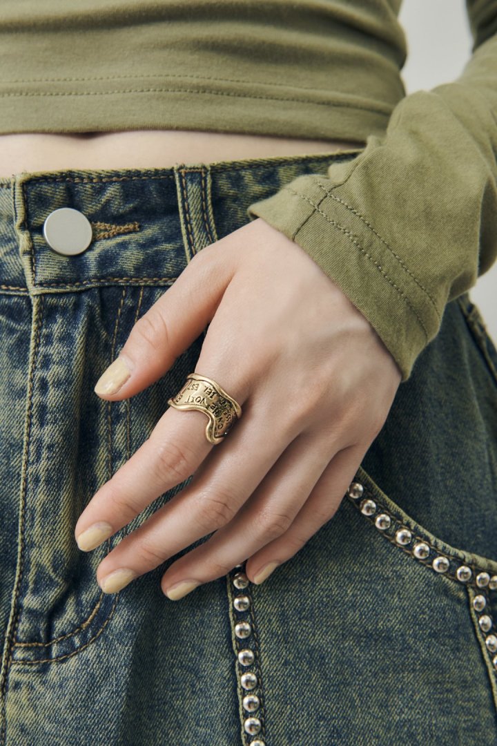 レタリング ワイド リング