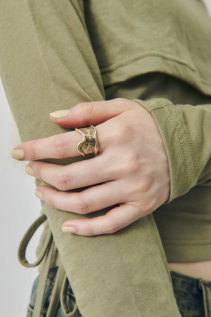 レタリング ワイド リング