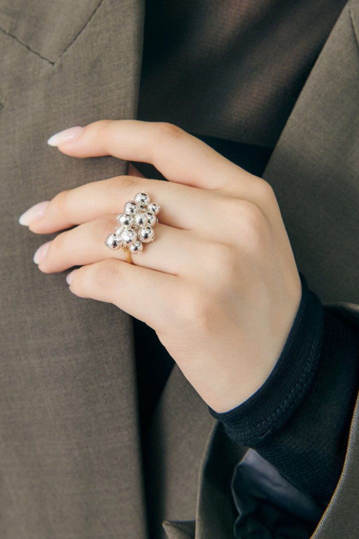 バブル メタル リング