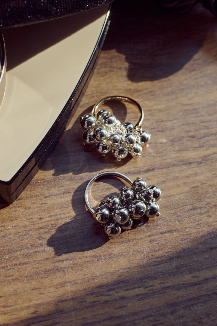 バブル メタル リング