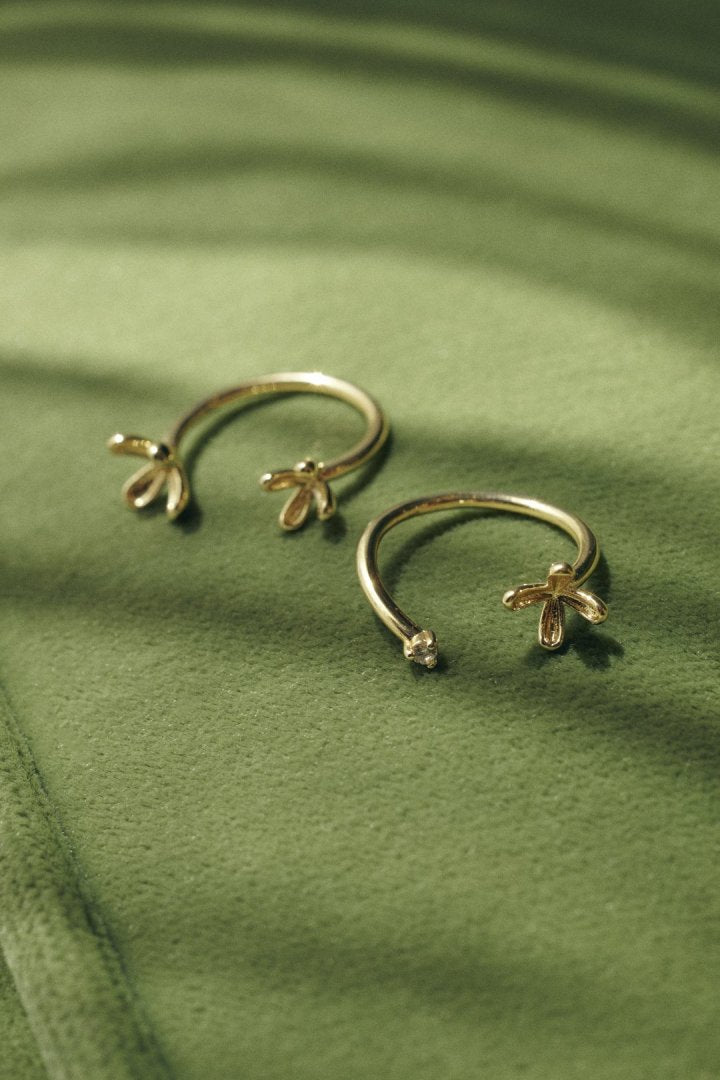 ブルーミング ミニ フラワー セット リング