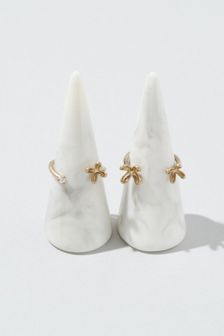 ブルーミング ミニ フラワー セット リング