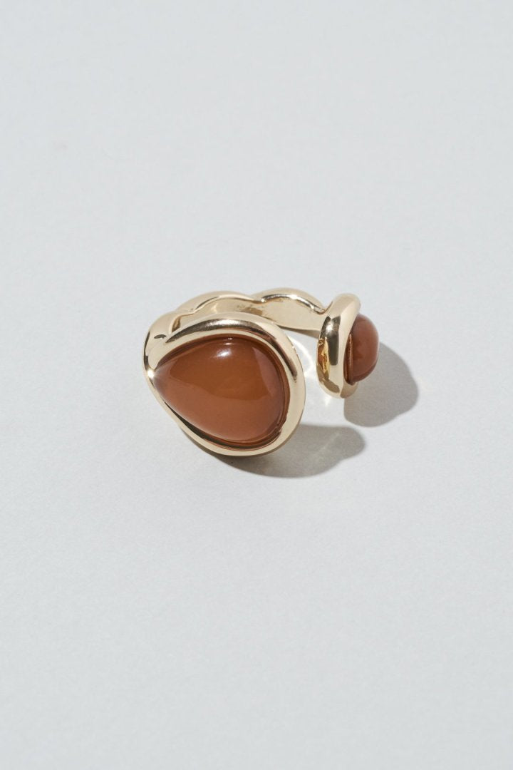 カラー × メタル ハグ リング