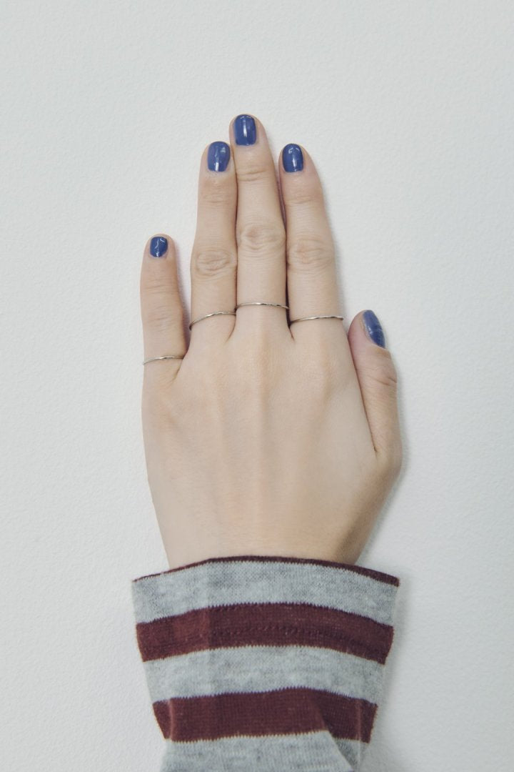 4PCS スリム ステンレス セット リング