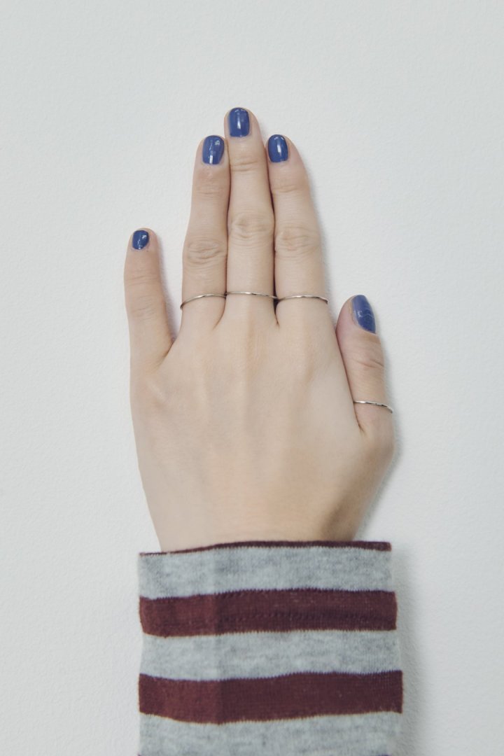 4PCS スリム ステンレス セット リング