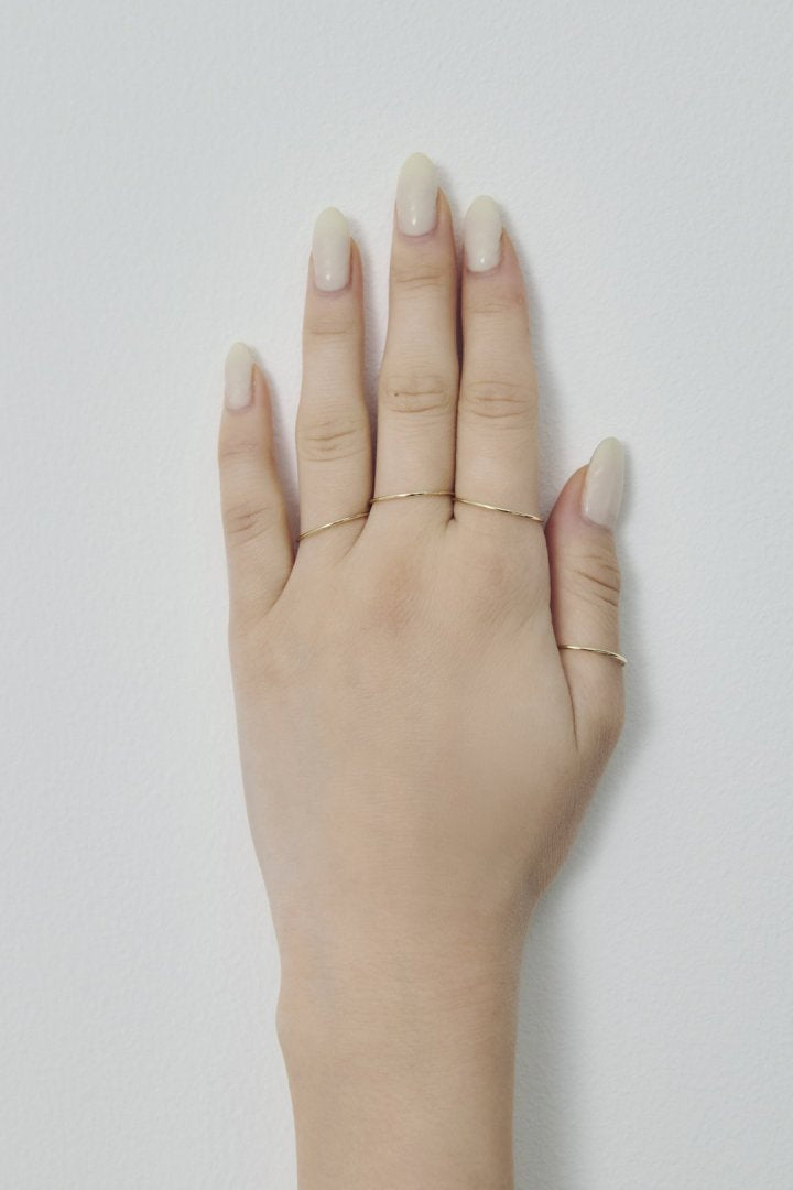 4PCS スリム ステンレス セット リング