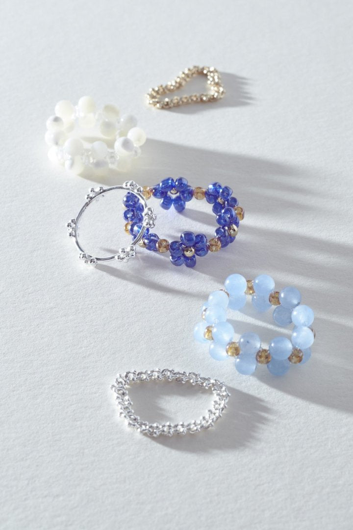 バイカラー ビーズ セット リング – GOLDY Onlinestore