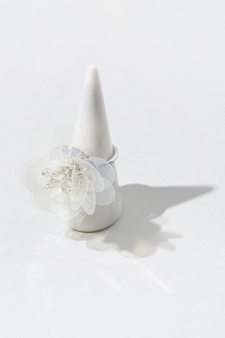 スパンコール フラワー リング