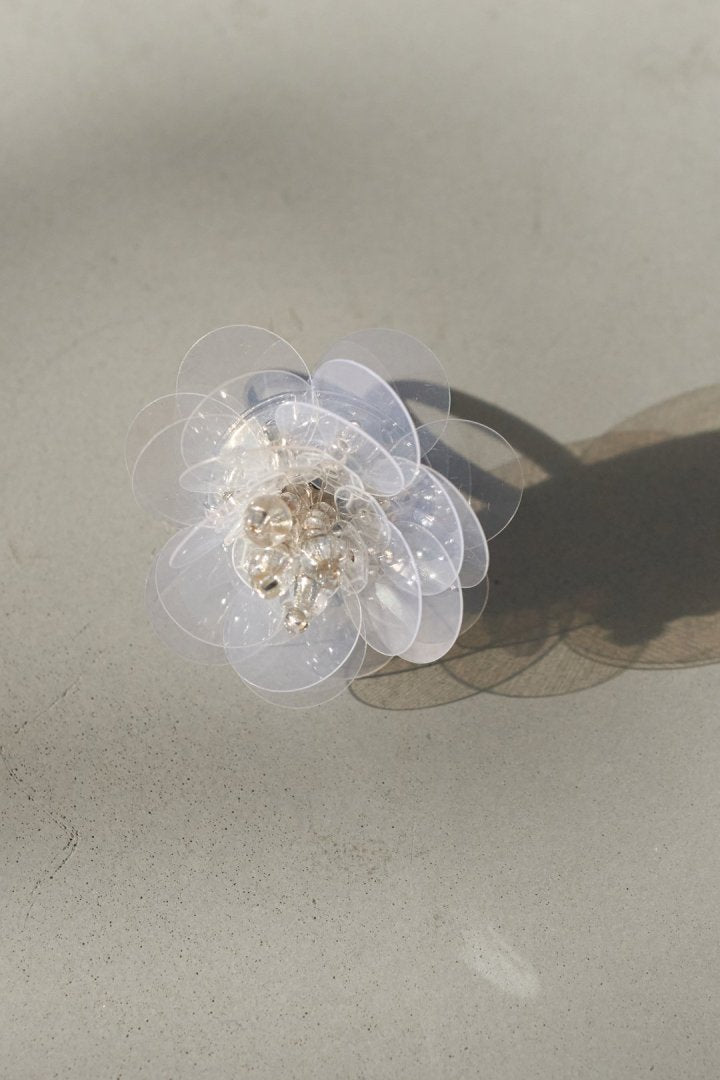 スパンコール フラワー リング