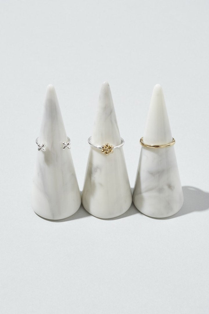 3PCS  プチ フラワー セット ピンキー リング