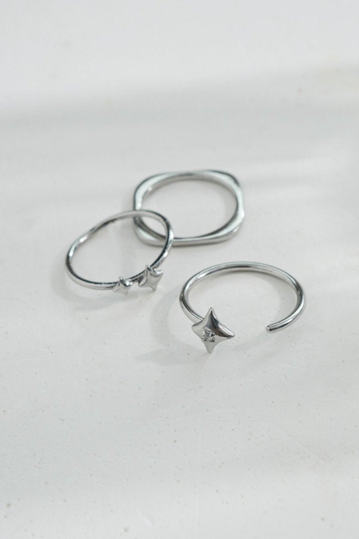 3PCS プチ トゥインクル セット ピンキー リング