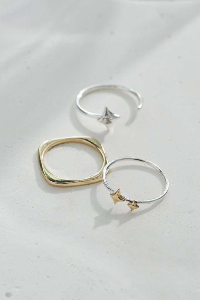 3PCS プチ トゥインクル セット ピンキー リング – GOLDY Onlinestore