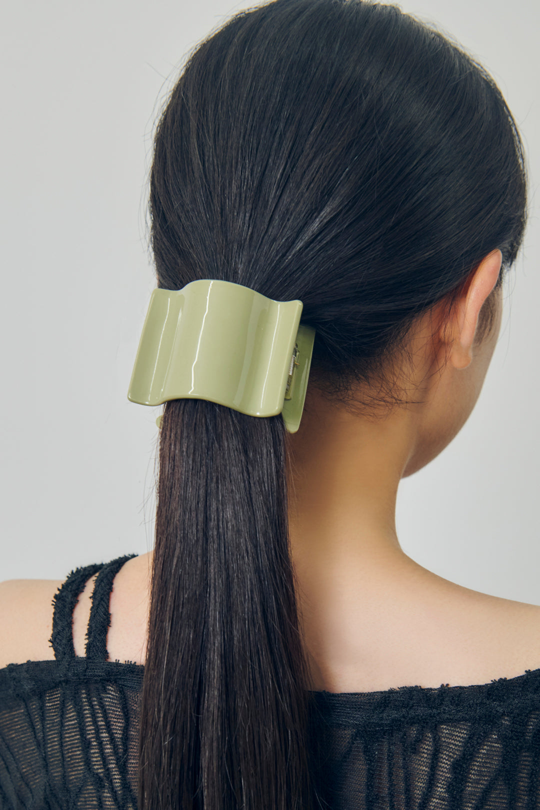 ワイド ウェーブ アセチ ヘアー クリップ 