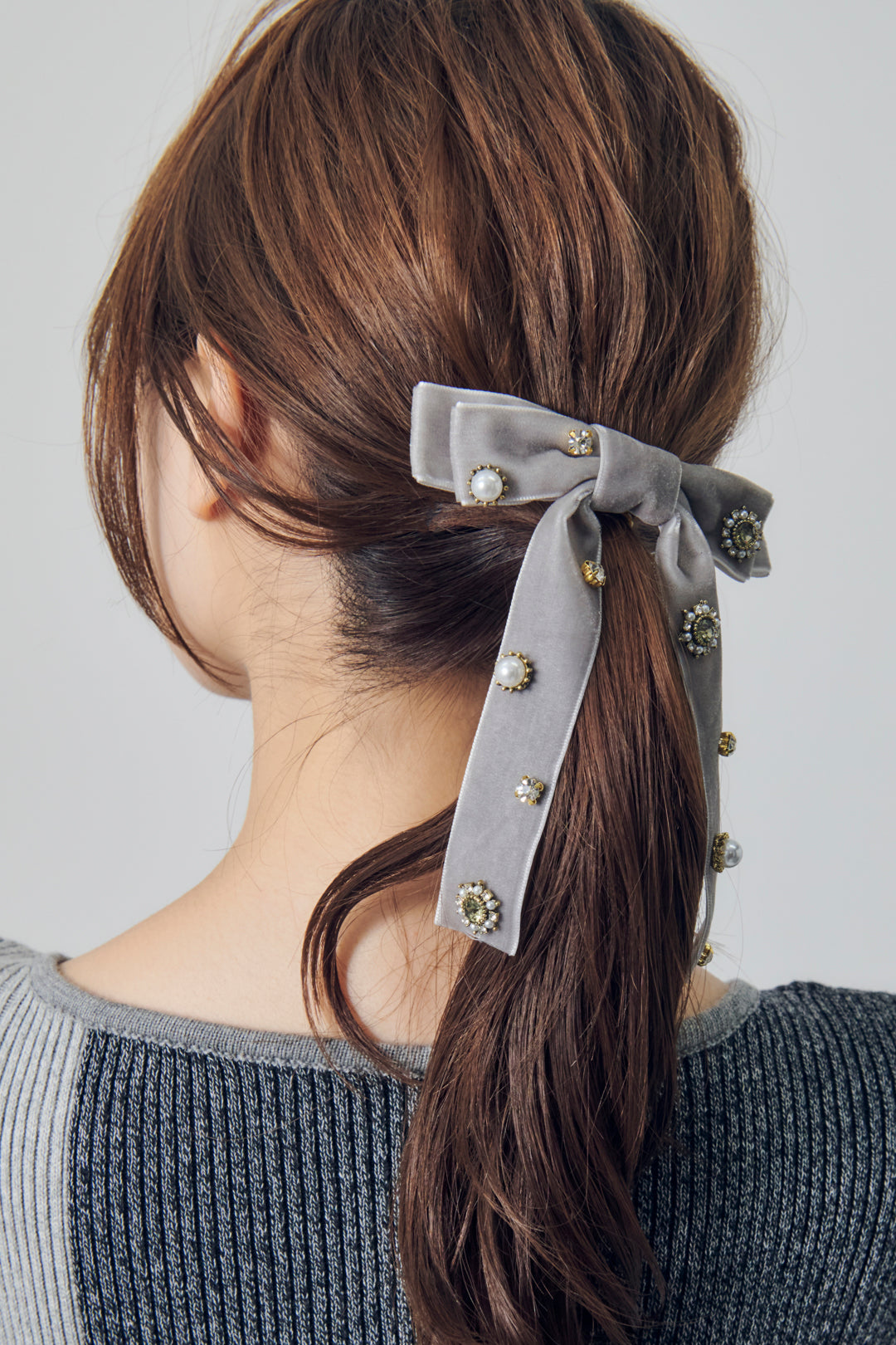 デコラティブ ベロア リボン バレッタ – GOLDY Onlinestore