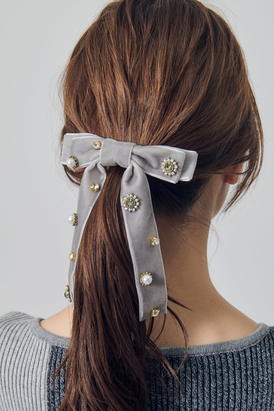 デコラティブ ベロア リボン バレッタ – GOLDY Onlinestore