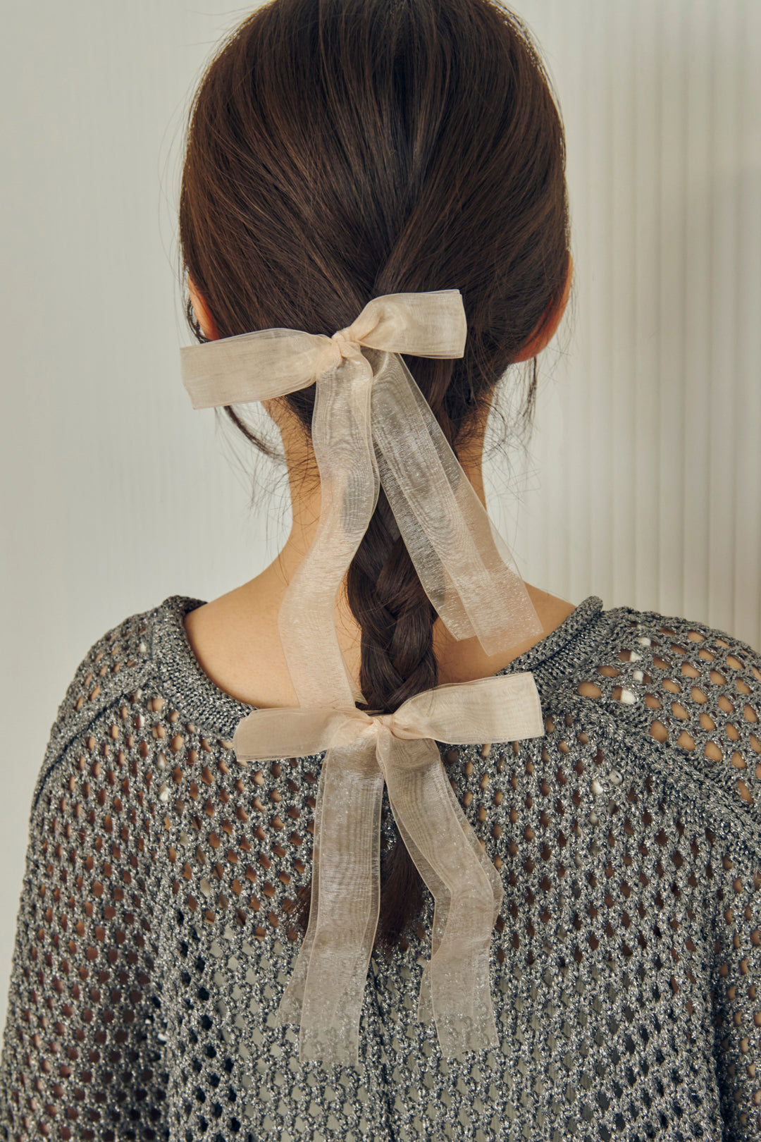 シアー リボン セット バレッタ