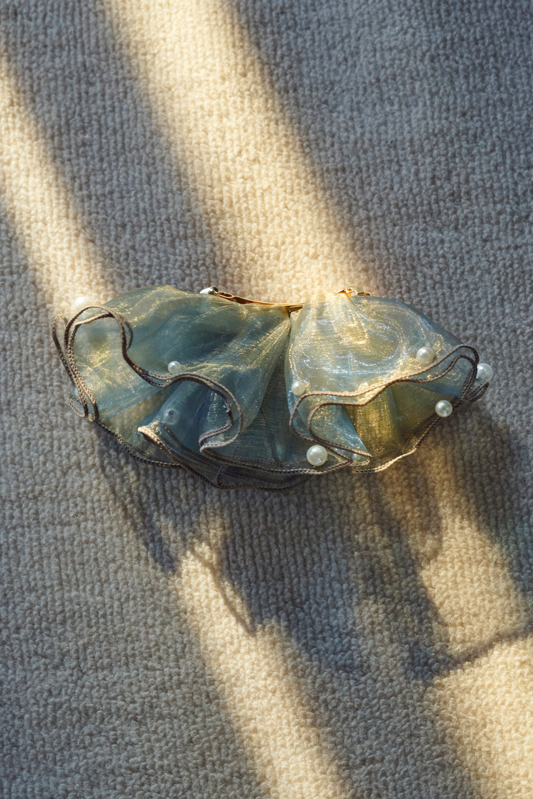 スフィアー シアー フリル バレッタ