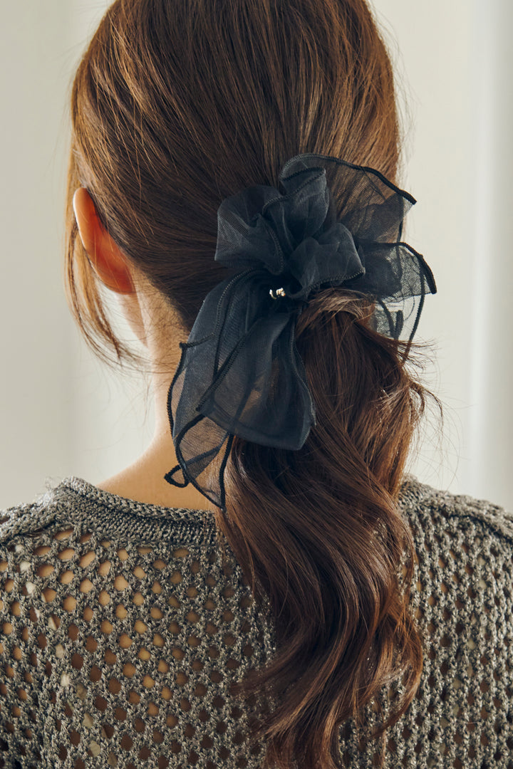 シフォン リボン シュシュ