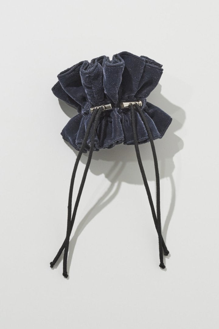 ドローストリング ベロア シュシュ