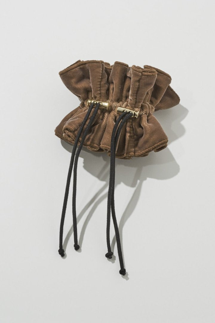 ドローストリング ベロア シュシュ