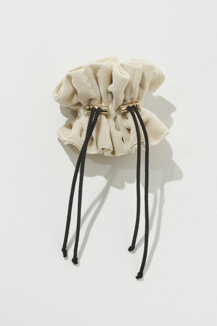 ドローストリング ベロア シュシュ