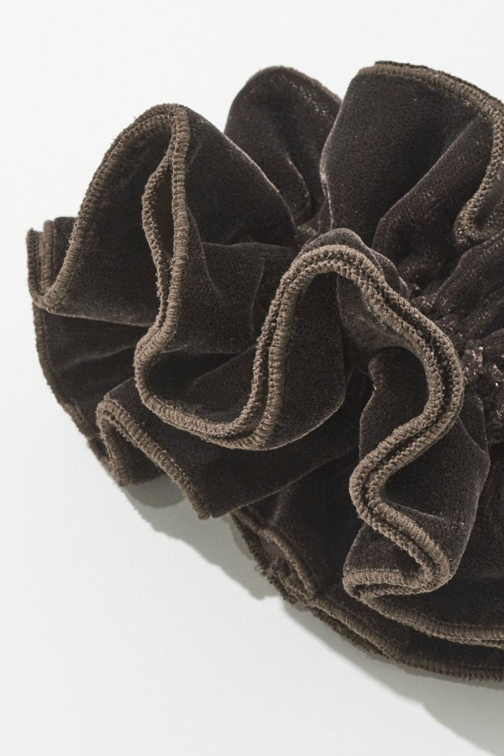 ドローストリング ベロア シュシュ