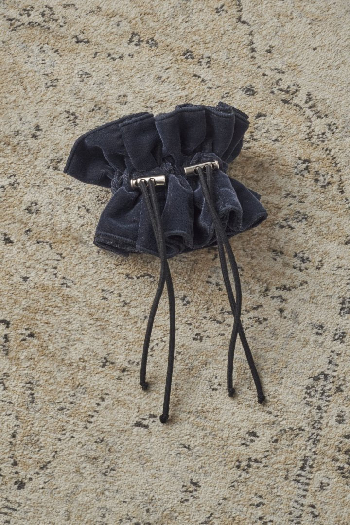 ドローストリング ベロア シュシュ