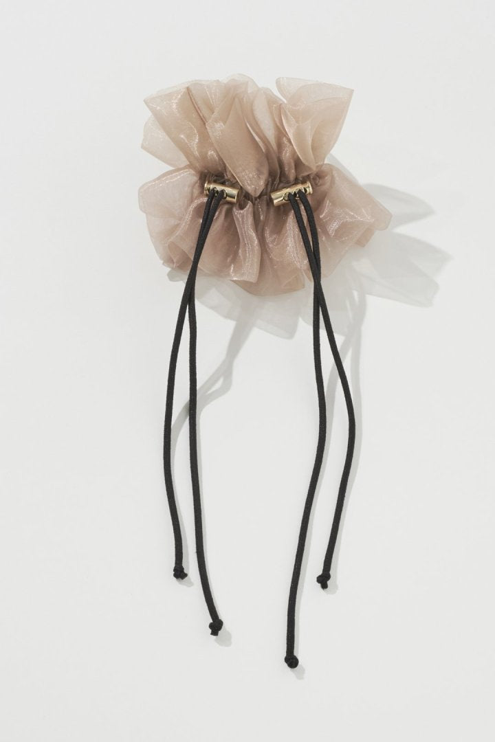 ドローストリング シアー シュシュ "2"【KOREA SNAP】