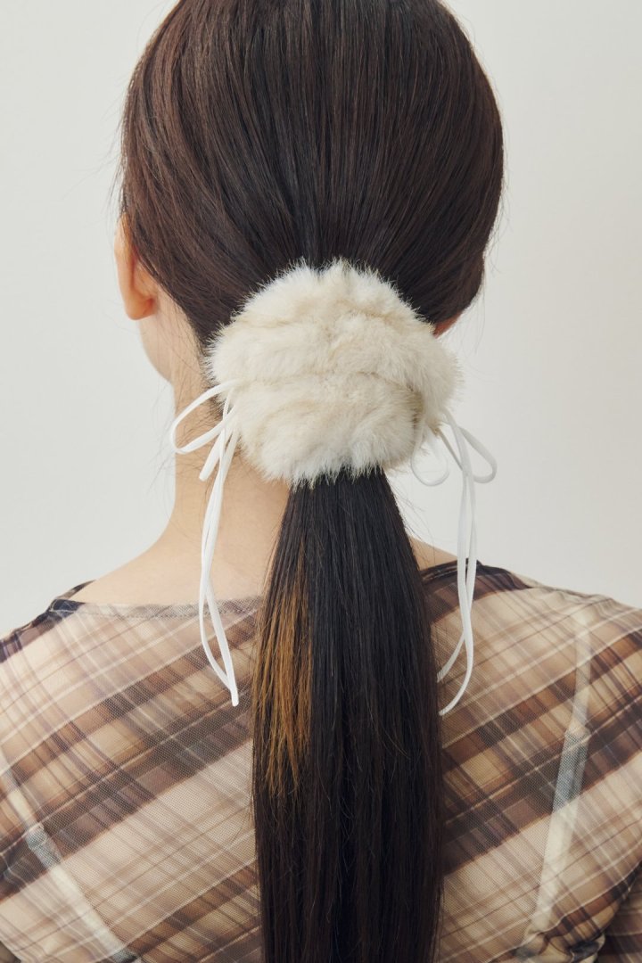 リボン ハング ファー ビッグ シュシュ – GOLDY Onlinestore
