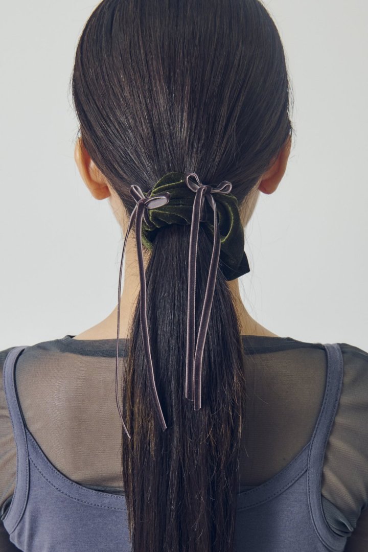 ベロア リボン ポニー フック