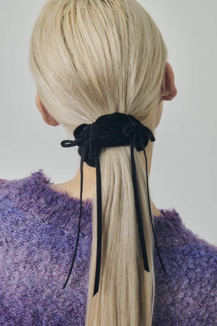 ベロア リボン ポニー フック