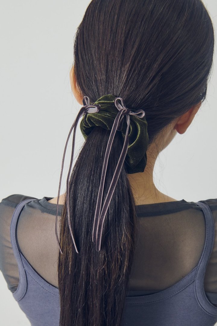 ベロア リボン ポニー フック