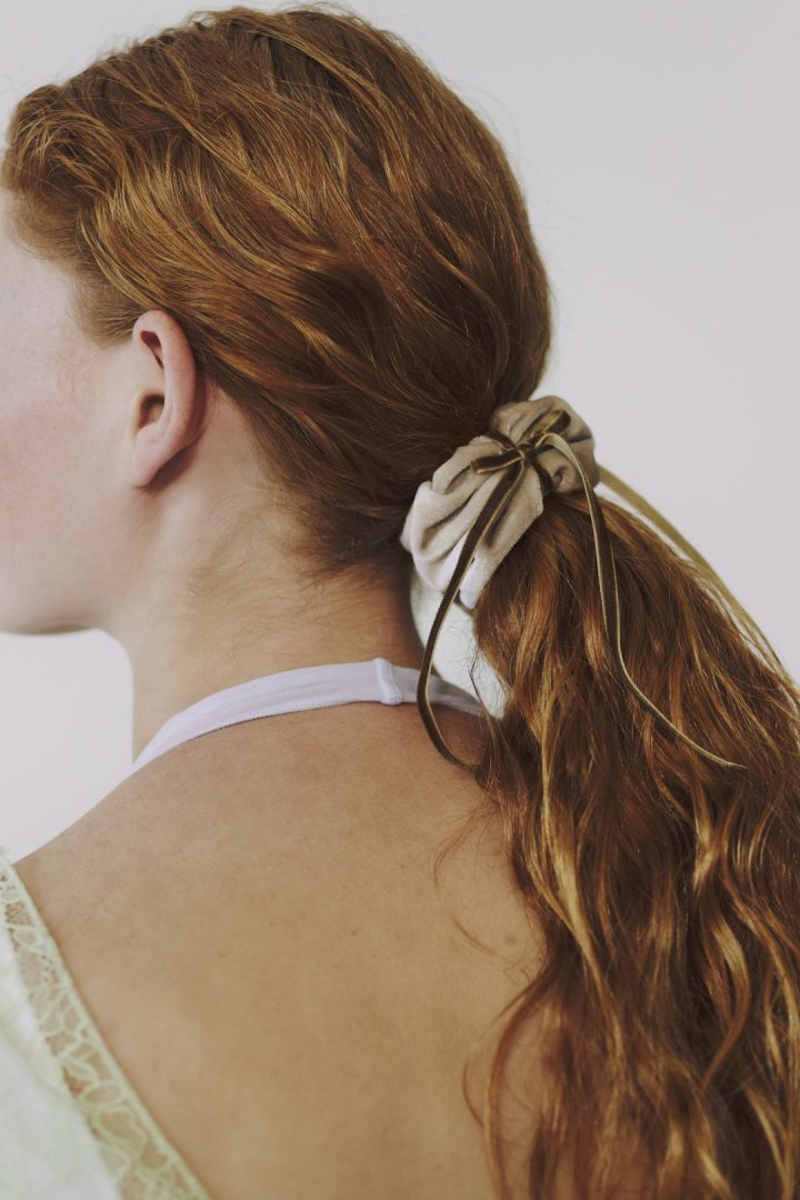 ベロア リボン ポニー フック