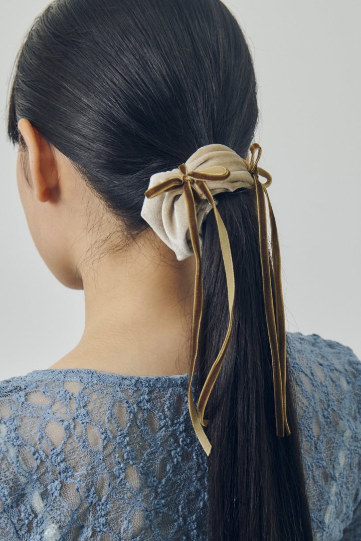 ベロア リボン ポニー フック