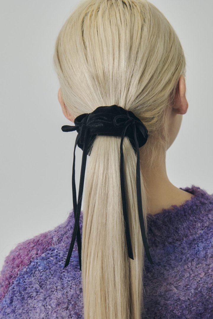 ベロア リボン ポニー フック