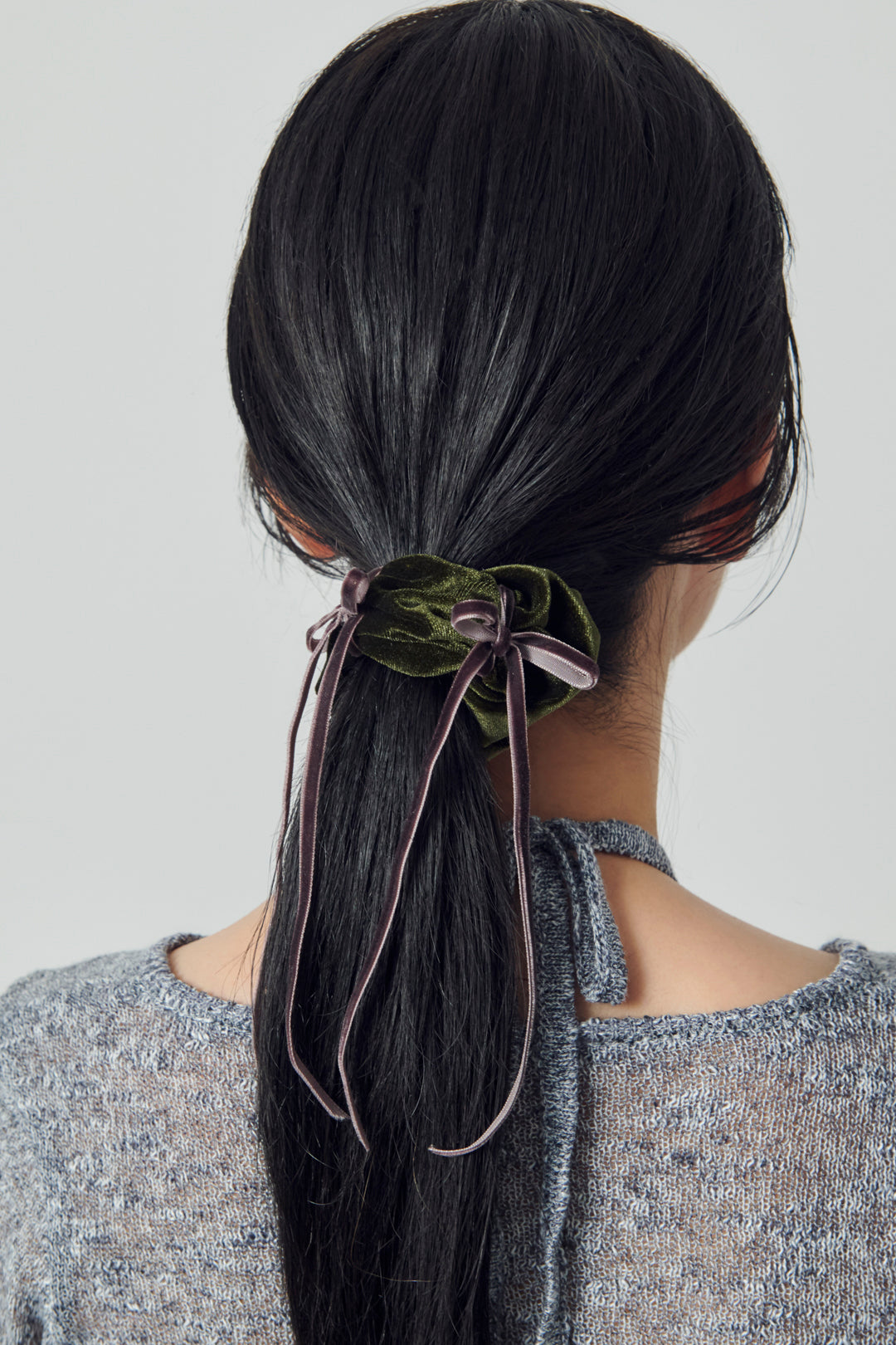 ベロア リボン ポニー フック