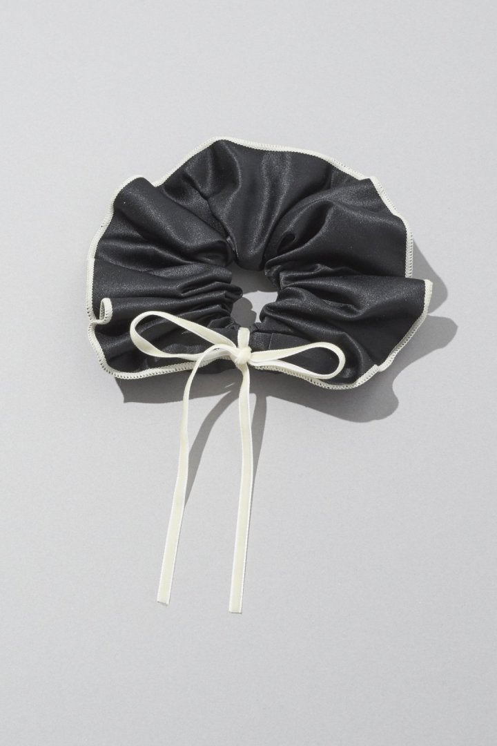 リボン ハング バイカラー シュシュ