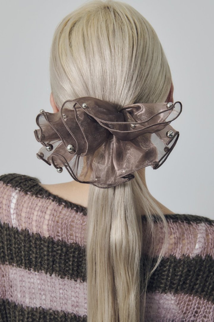 スフィアー シアー フリル バレッタ 2