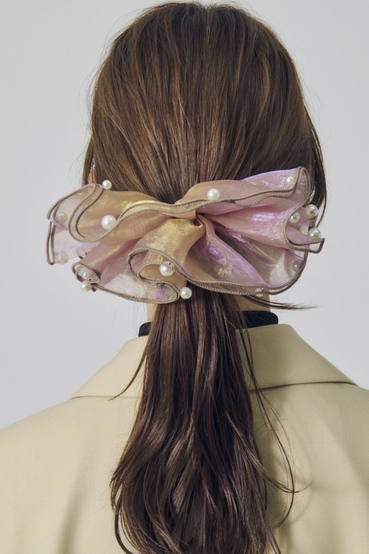 スフィアー シアー フリル バレッタ 2