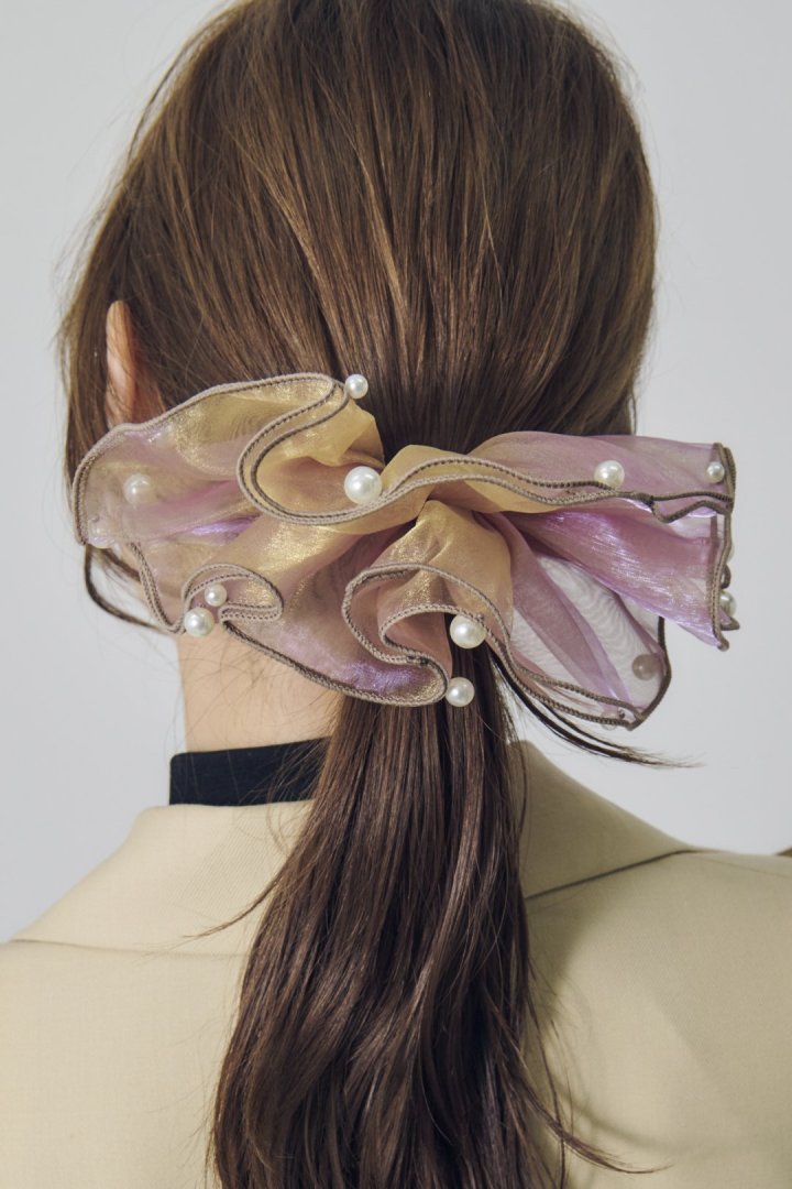 スフィアー シアー フリル バレッタ 2