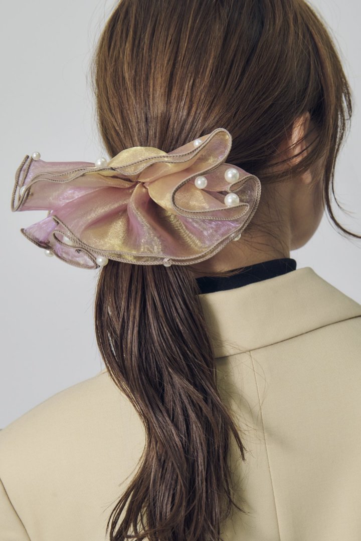 スフィアー シアー フリル バレッタ 2